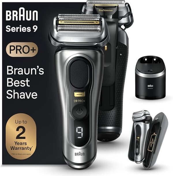 Limited time deal 20% OFF Braun Series 9 PRO+ 9577cc Electric Razor for Men,