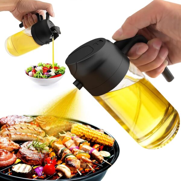 Limited time deal23% OFF 2 in 1 Glass Oil Sprayer & Dispenser, 470ml Glass Olive Oil Sprayer,Cooking Oil Sprayer,Salad,16oz Oil Sprayer for Oil Bottle - Kitchen Gadgets2 in 1 Glass Oil Sprayer & Dispenser, 470ml Glass Olive Oil Sprayer,Cooking Oil Sprayer,Salad,16oz Oil Sprayer for Oil Bottle - Kitchen Gadgets