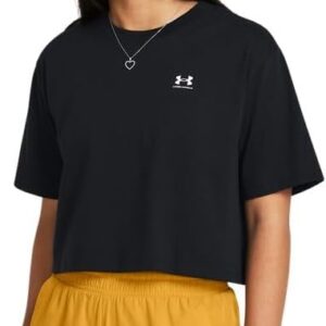 Click to see full view Under Armour Womens Boxy Crop Logo Short Sleeve T Shirt