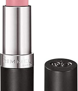 Rimmel Lasting Finish Lipstick - Up to 8 Hours of Intense Lip Color with Color Protect Technology and Exclusive Black Diamond Complex - 002 Candy, .14oz