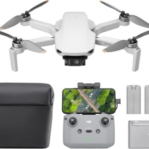 DJI Mini 4K Fly More Combo, Drone with 4K UHD Camera for Adults, Under 249 g, 3-Axis Gimbal Stabilization, 10km Video Transmission, Auto Return, 3 Batteries