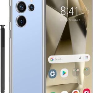I25 Ultra Unlocked Phone,Android 14 12+512GB Smartphone,Built in Pen The Phone,Cell Phone Battery 7000mAh 6.99" HD Screen,Dual SIM/5G/Face ID/Fingerprint Lock/GPS (Blue, 12+512G)