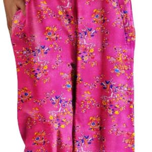 YESNO Women's Summer Boho Casual Jumpsuits Wide Leg Overalls Floral Print Baggy Rompers with Pockets PZZCR