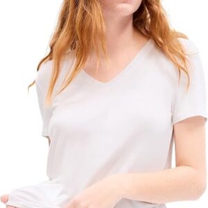 GAP Women's Luxe Short Sleeve V-Neck T-Shirt