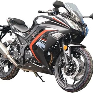 X-PRO 250cc 6 Speed EFI Fuel Injection Dirt Bike Motorcycle Bike Street Bike Motorcycle Assembled in Crate (Black)