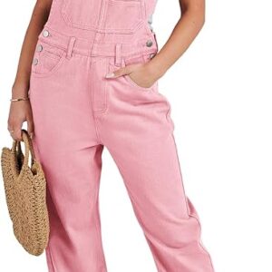 ANRABESS Overalls for Women Loose Fit Denim Overalls Adjustable Strap Jean Jumpsuit Bib Romper 2025 Summer Casualwork Outfits