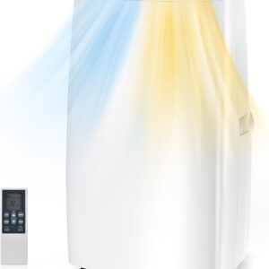 Air Choice 14000 BTU Portable Air Conditioner, 4-in-1 Air Conditioner Portable for Room Up to 700 Sq.Ft. with Remote,