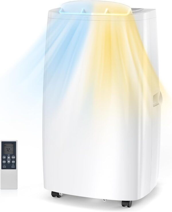 Air Choice 14000 BTU Portable Air Conditioner, 4-in-1 Air Conditioner Portable for Room Up to 700 Sq.Ft. with Remote,