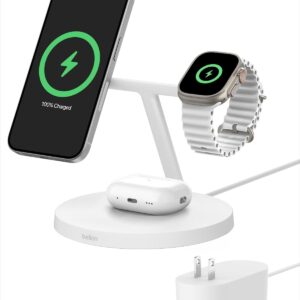 Wireless Charging Station, Qi2-Certified 15W Wireless Charge for Apple iPhone