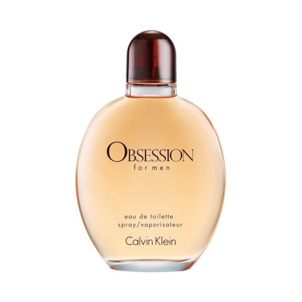 Calvin Klein Obsession for Men Eau de Toilette – Ambery Men's Cologne – With Notes of Bergamot, Mandarin, Lavender & Musk – Long Lasting Fragrance