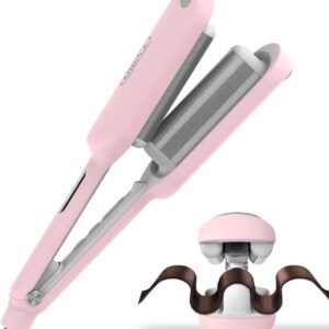 TYMO ROVY Curling Iron, 1.25 Inch, Ceramic 3 Barrel, Ionic Technology, Dual Voltage, Anti-Scald