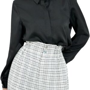 Womens Shorts 2025 Dressy High Rise Elastic Waist Pockets Mid Length Womens Dress Shorts Summer