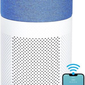 CleanForce Air Purifiers for Home Large Room Up to 2550 ft², H13 HEPA Air Cleaner Works with Alexa for Dust, Allergens, Pollen, Pet Hair Dander, Odors, CERTIFIED asthma & allergy friendly, Rainbow