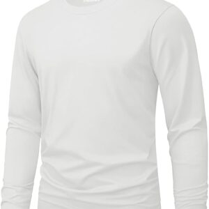MAGNIVIT Men's Shirts Long Sleeve Cotton T-Shirt