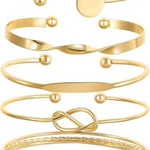 Gold Bracelets Set for Women