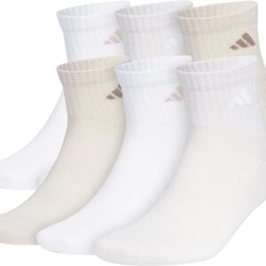 adidas Men's Socks, Athletic Cushioned Quarter 6-Pack