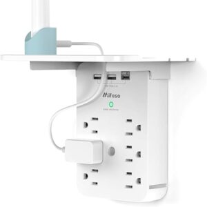 Wall Outlet Extender with Surge