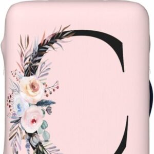 Elastic Travel Luggage Cover Cute Pink Suitcase Protector