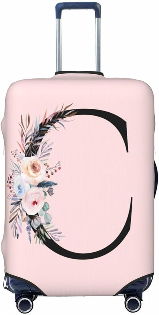 Elastic Travel Luggage Cover Cute Pink Suitcase Protector