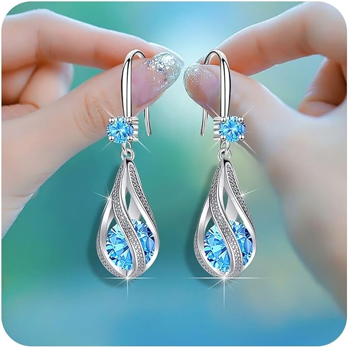 925 Sterling Silver Drop Earrings