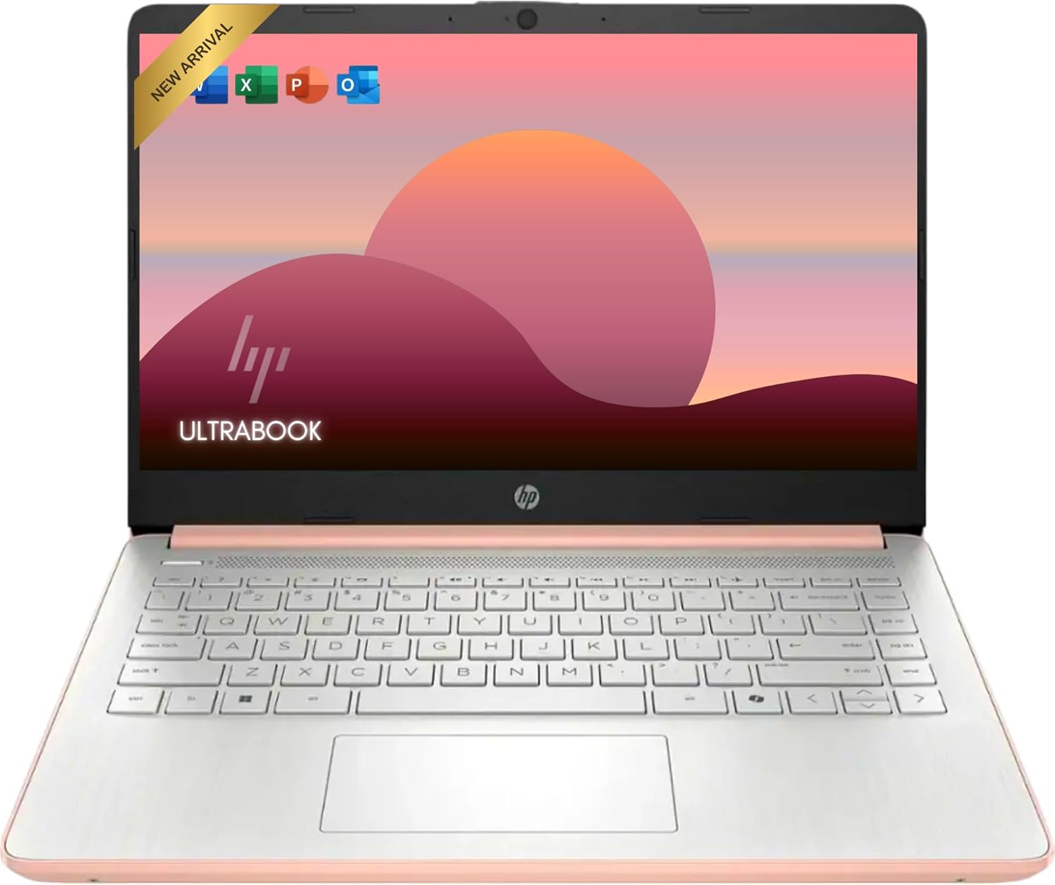 HP Rose Gold Ultrabook 14 Laptop