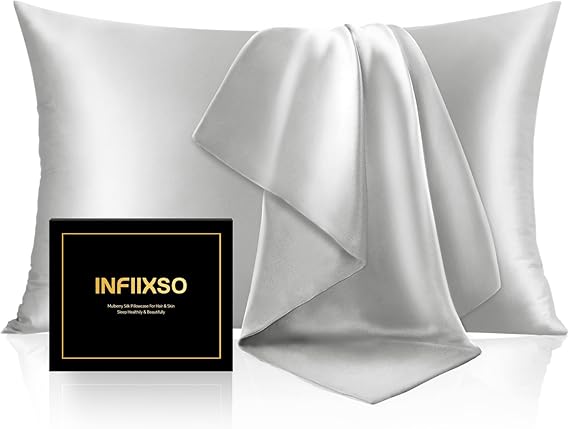 INFIIXSO Mulberry Silk Pillowcase for Hair and Skin
